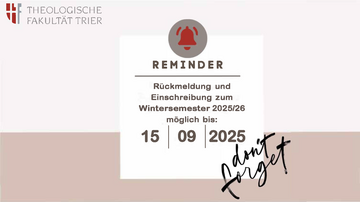 [Translate to Englisch:] Studieren an der Theologischen Fakultät Trier