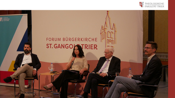 Prof Lehnerzt, Schritleiterin des Trierer Volksfreundes, Dr. Schuster, Dr. Halft